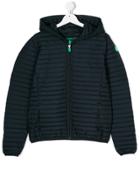 Save The Duck Kids Hooded Padded Jacket - Blue