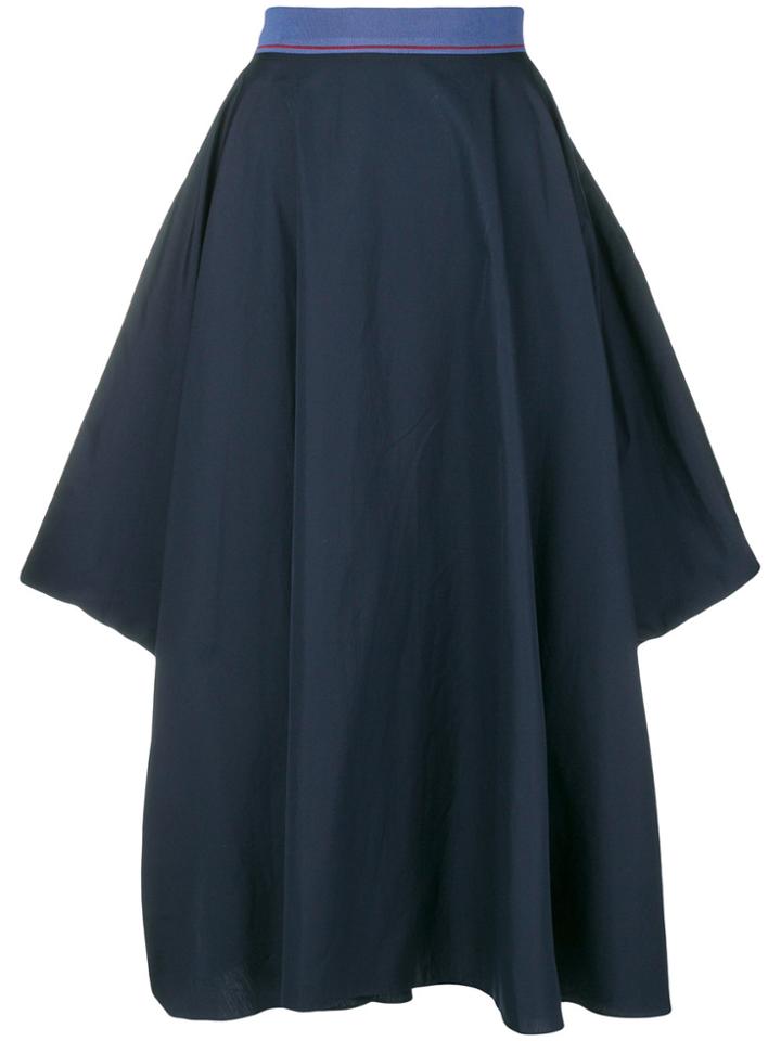 Roksanda Flared Asymmetric Skirt - Blue