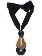 Marni Abstract Pendant Necklace - Black