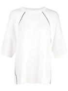 Brunello Cucinelli Short Sleeved Top - White