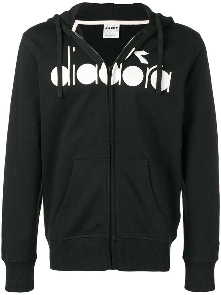 Diadora Logo Zip Hoodie - Black