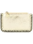Stella Mccartney Falabella Zip Card Case - Metallic