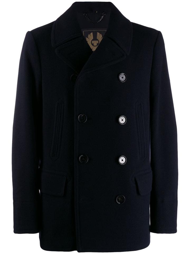 Belstaff Double-breasted Coat - Blue