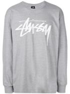 Stussy Logo Patch Sweatshirt - Grey