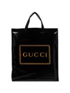 Gucci Contrast Logo Tote Bag - Black