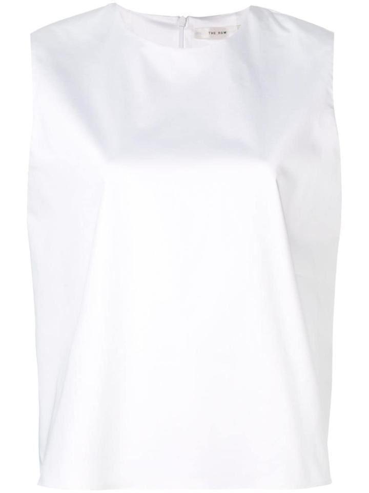 The Row Boxy Sleeveless T-shirt - White