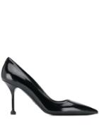 Prada Pointed Toe Mid-heeled Pumps - Black