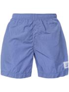 Cp Company Logo Patch Swimming Shorts - Blue