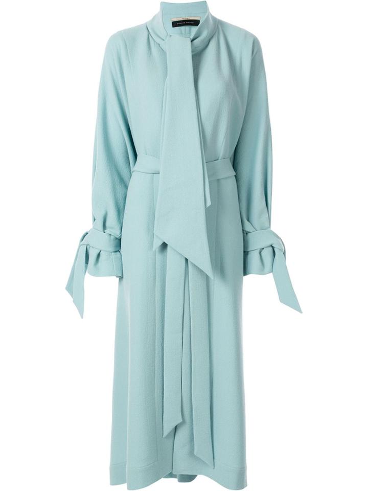 Roland Mouret Dorchester Trench Coat - Blue