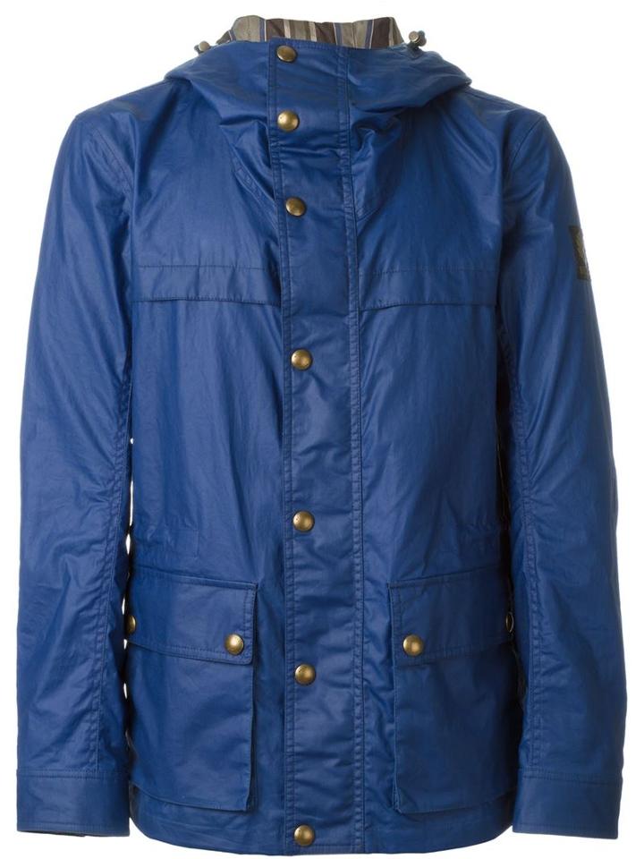 Belstaff Coated Hooded Jacket