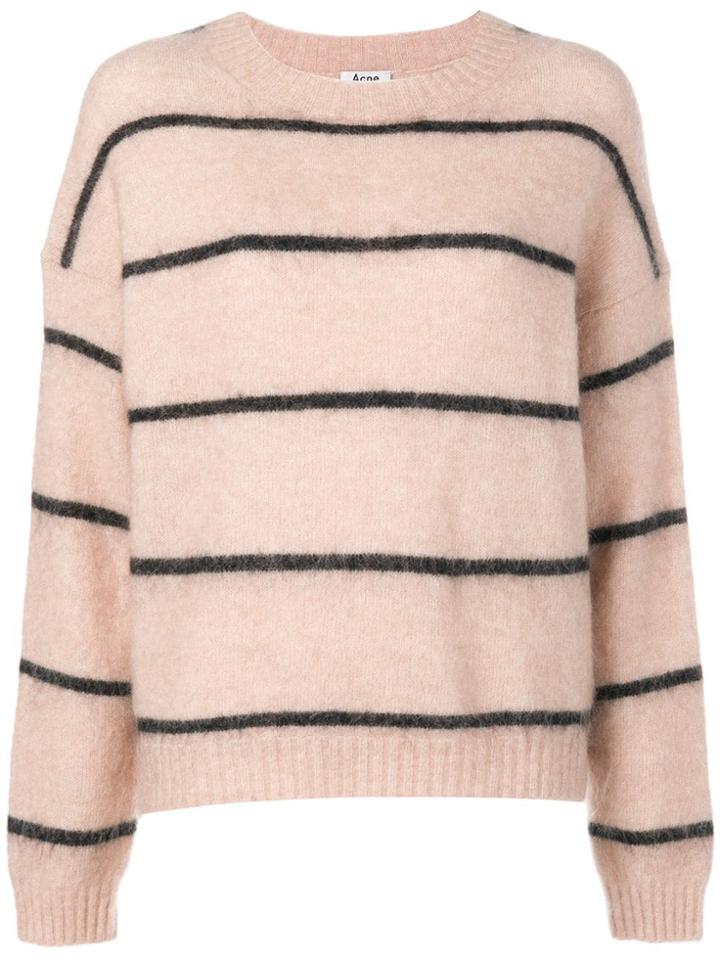 Acne Studios Rhira Striped Sweater - Pink