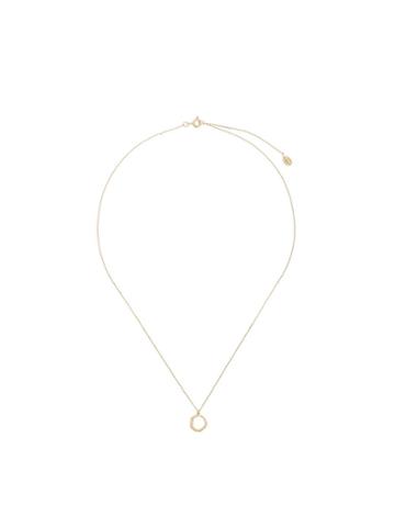 Alex Monroe Plume Loop Necklace - Gold