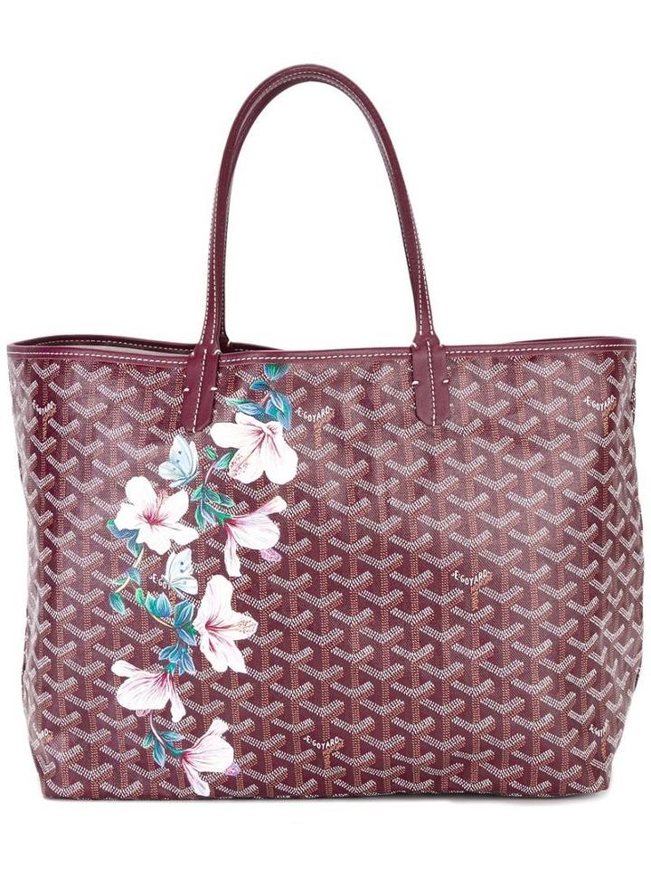 Goyard Pre-owned Floral Printed Tote - Red