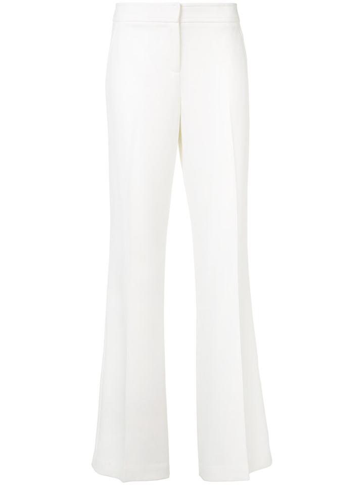 Trina Turk - Front Crease Trousers - Women - Polyester/spandex/elastane/viscose - 2, White, Polyester/spandex/elastane/viscose