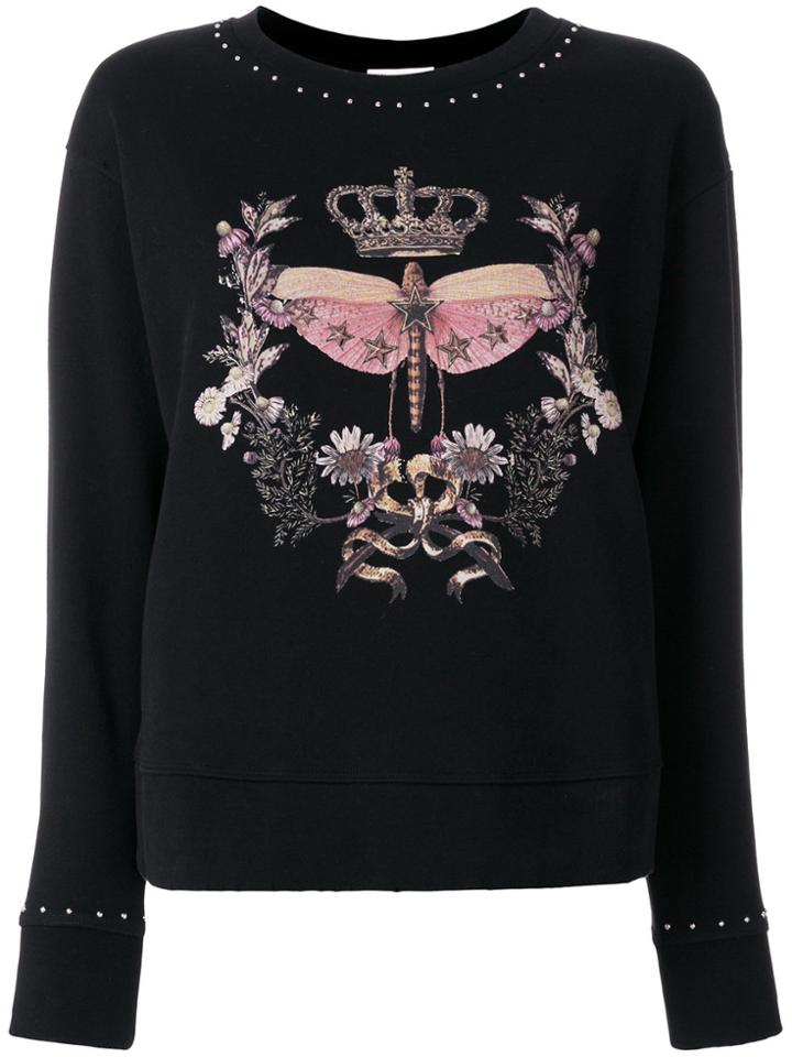 Red Valentino Printed Sweatshirt - Black