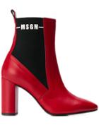 Msgm Ankle Boots - Red