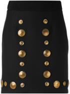 Fausto Puglisi - Metallic Embellished Skirt - Women - Silk/cotton/polyamide/viscose - 42, Black, Silk/cotton/polyamide/viscose