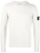 Stone Island Crew-neck Jumper, Men's, Size: Large, Nude/neutrals, Cotton/polyamide