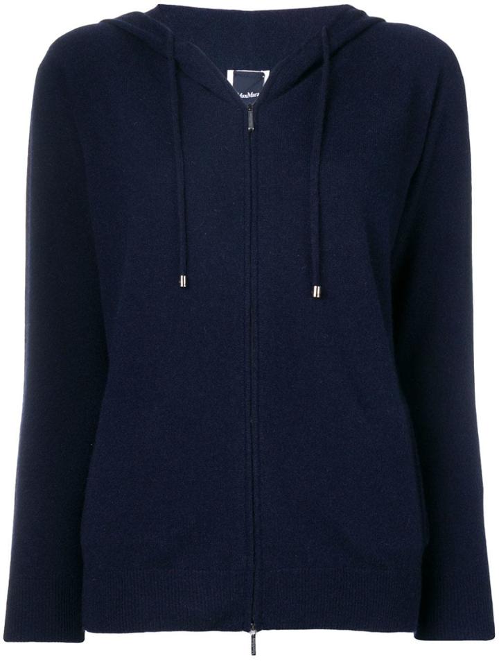 Max Mara Cashmere Hoodie - Blue