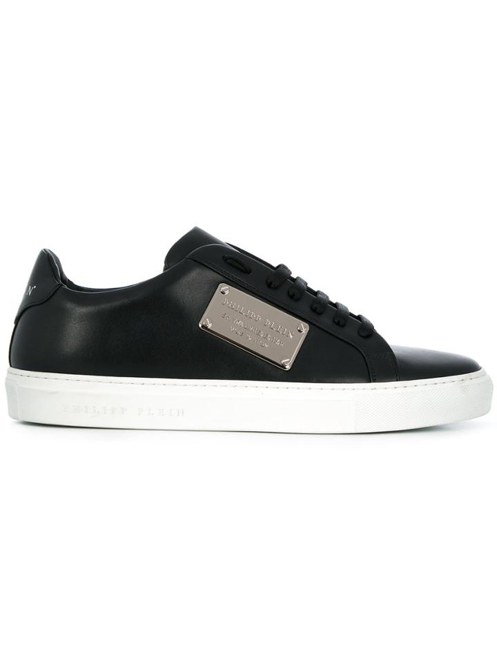 Philipp Plein Logo Plaque Sneakers - Black