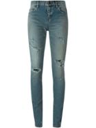 Saint Laurent Washed Skinny Jeans - Blue