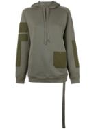 Helmut Lang Patch Pocket Hoodie, Women's, Size: Xs, Green, Cotton