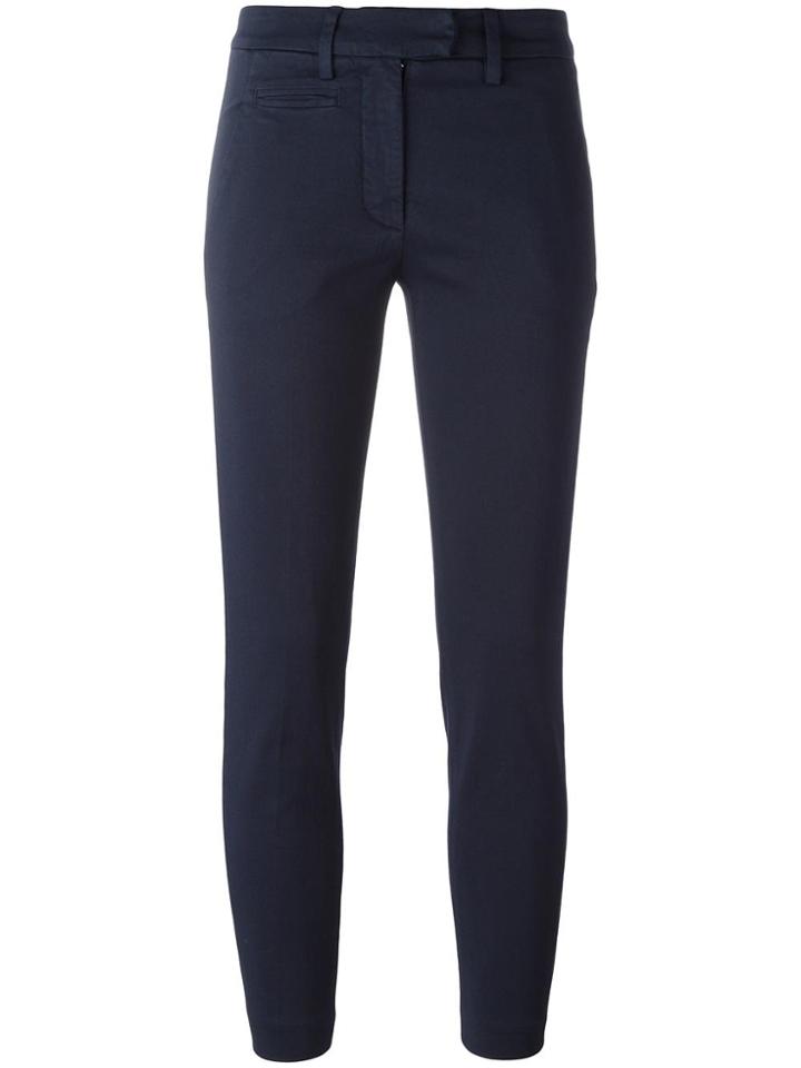Dondup Cropped Trousers - Blue
