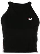 Fila Logo Tape Cropped Top - Black
