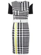 Gloria Coelho Panelled Dress, Women's, Size: Gg, White, Viscose/spandex/elastane