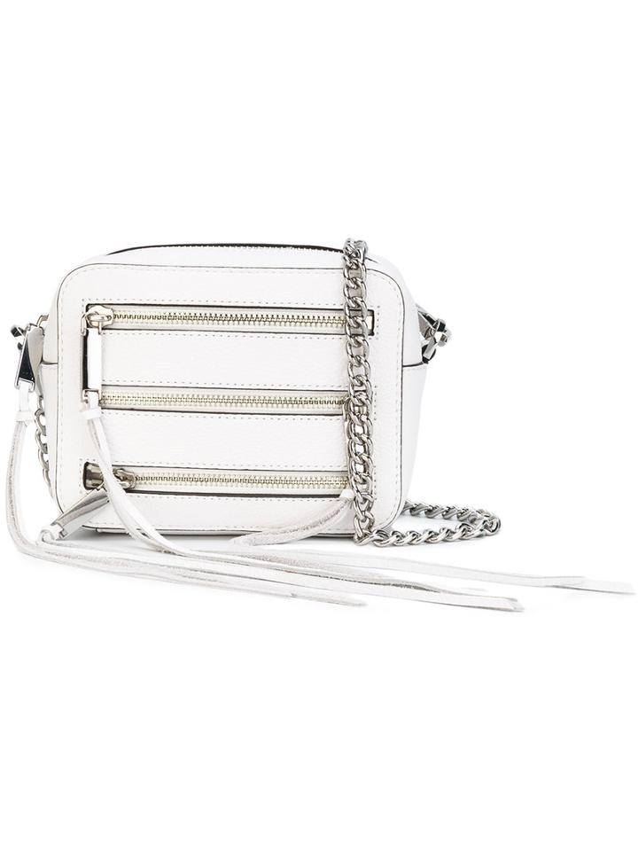 Rebecca Minkoff - Zipped Shoulder Bag - Women - Leather - One Size, White, Leather