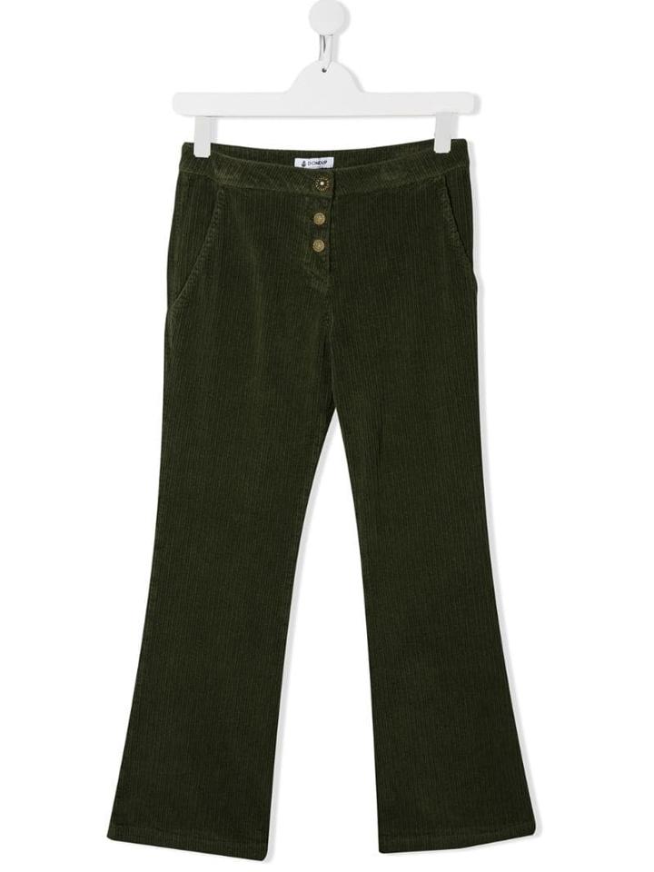Dondup Kids Teen Corduroy Trousers - Green