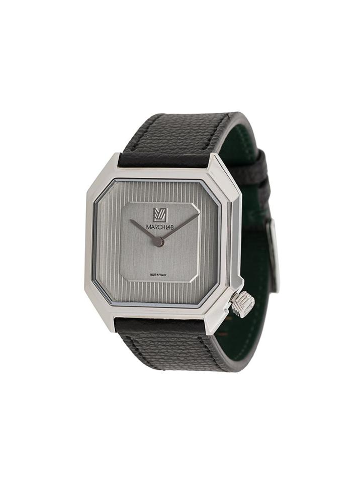 March La.b Mansart Automatic Steel 34x39mm - Black