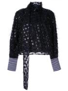 Taller Marmo Polka Dot Hairy Blouse - Blue