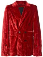 Ann Demeulemeester Double Breasted Blazer - Red