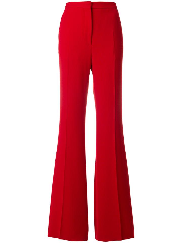 Rochas Flared High-waisted Trousers