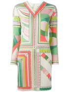 Emilio Pucci Vintage Longsleeved Printed Dress - Multicolour