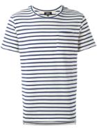 A.p.c. Striped T-shirt, Men's, Size: Large, White, Cotton