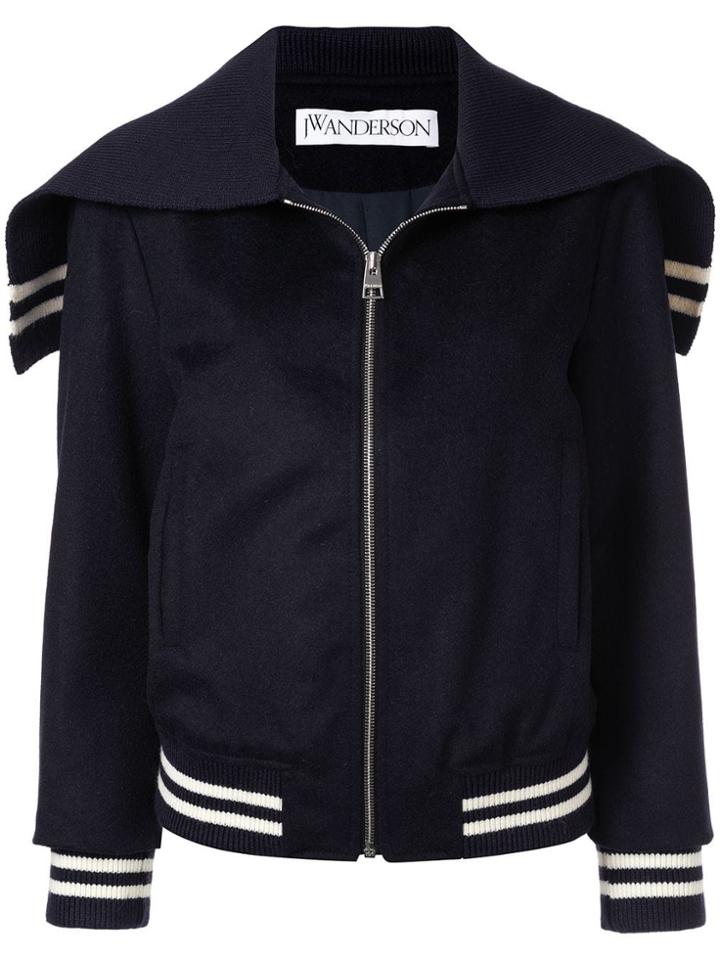 Jw Anderson Cape Bomber Jacket - Blue