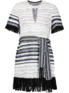 Derek Lam 10 Crosby Fringed Woven Dress