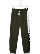 Givenchy Kids Logo Track Pants - Green