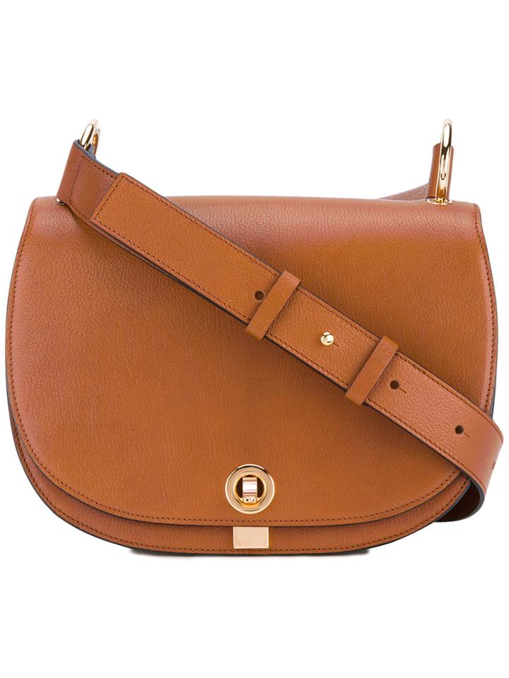 Marni Saddle Crossbody Satchel - Brown