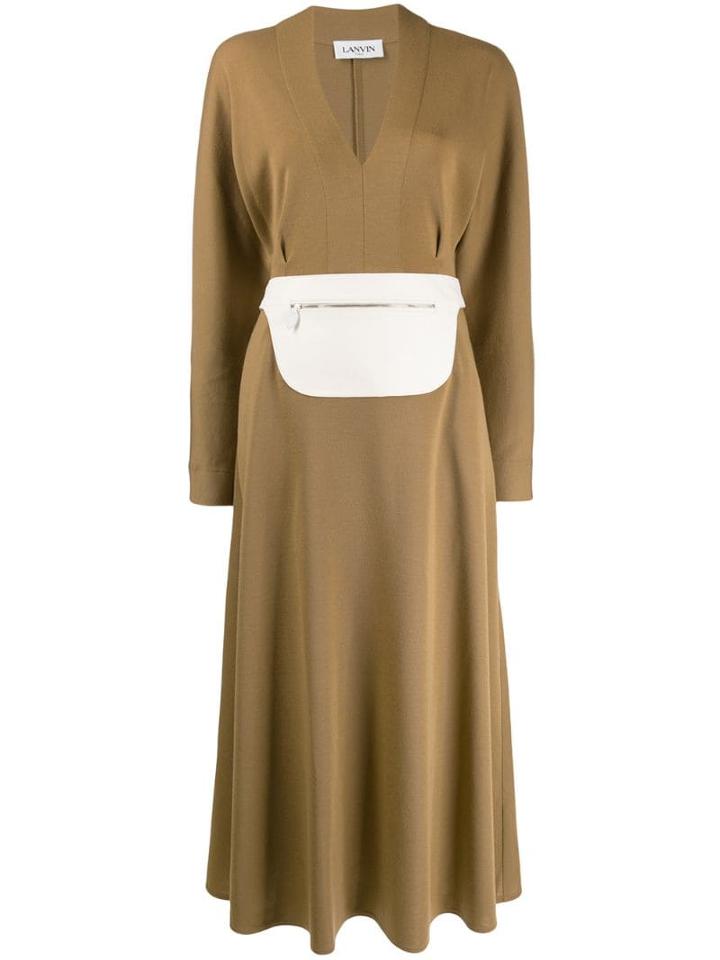 Lanvin Belt Bag Detail Dress - Neutrals