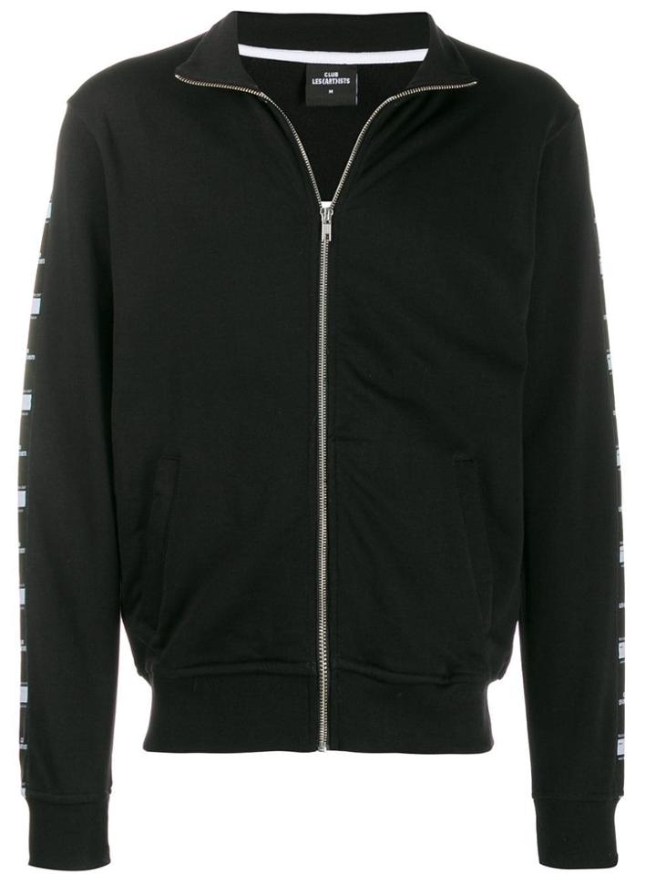 Les (art)ists Logo Band Bomber Jacket - Black