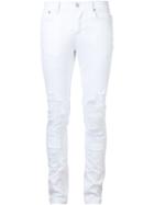 Stampd Ripped Jeans, Men's, Size: 32, White, Cotton