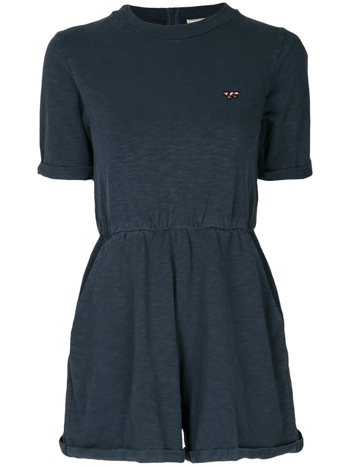 Maison Kitsuné Shortsleeved Playsuit - Blue