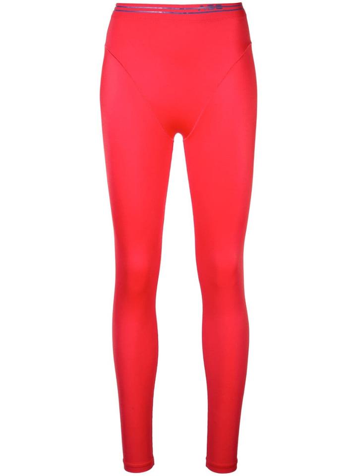 Adam Selman Sport French Cut Leggings - Red