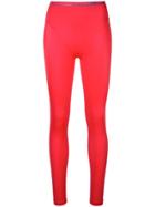 Adam Selman Sport French Cut Leggings - Red