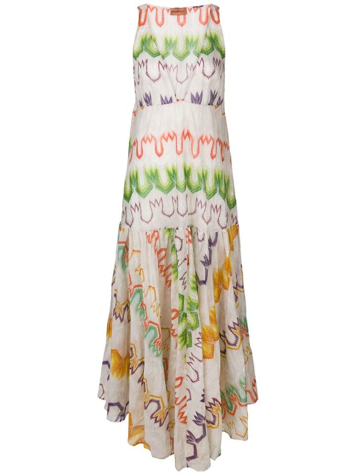Missoni Long Printed Dress - Neutrals
