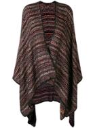 M Missoni Zigzag Pattern Cape - Purple