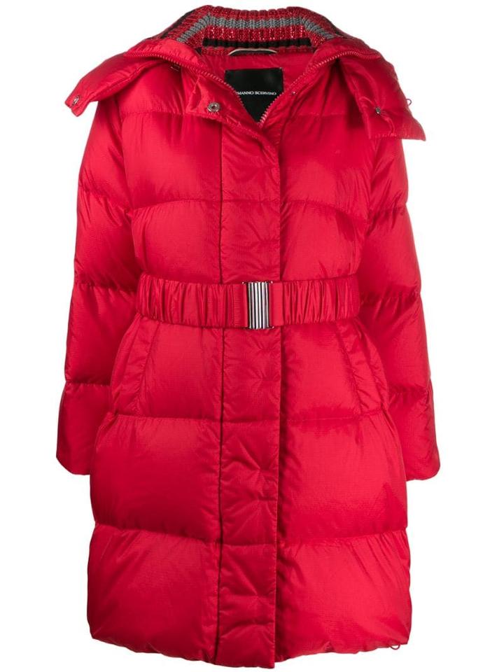 Ermanno Scervino Mid-length Puffer Jacket - Red
